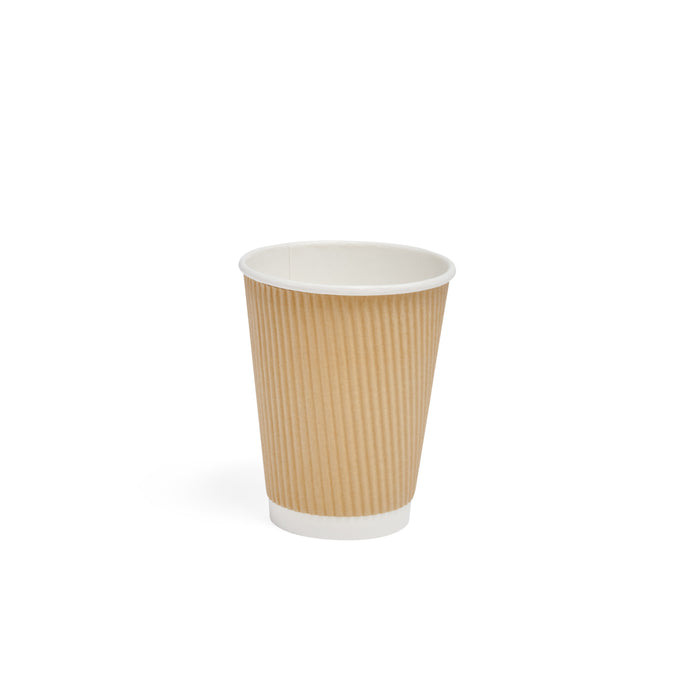 12oz Kraft Ripple Paper Cup - 500pk