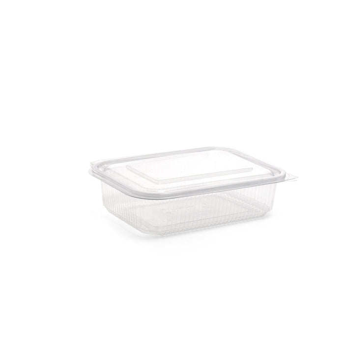 1500ml Rectangular Hinged Lid Salad Container - 200pk