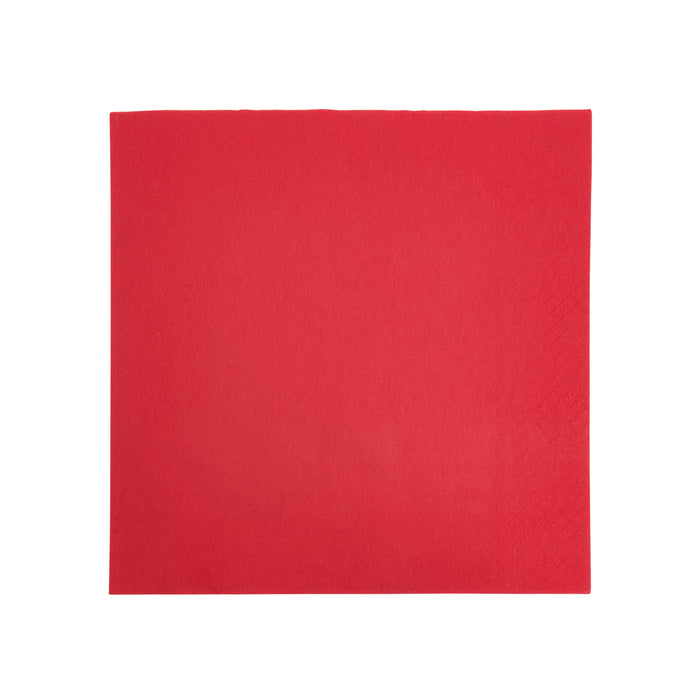 33cm 2 Ply Red Paper Lunch Napkin - 2000pk