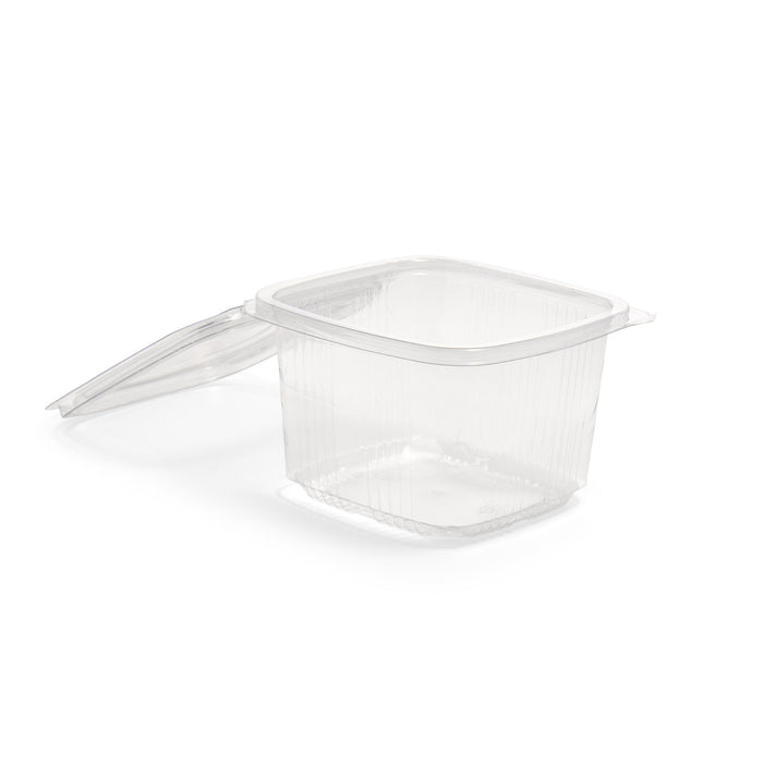 375ml Square Hinged Lid Salad Container - 500pk