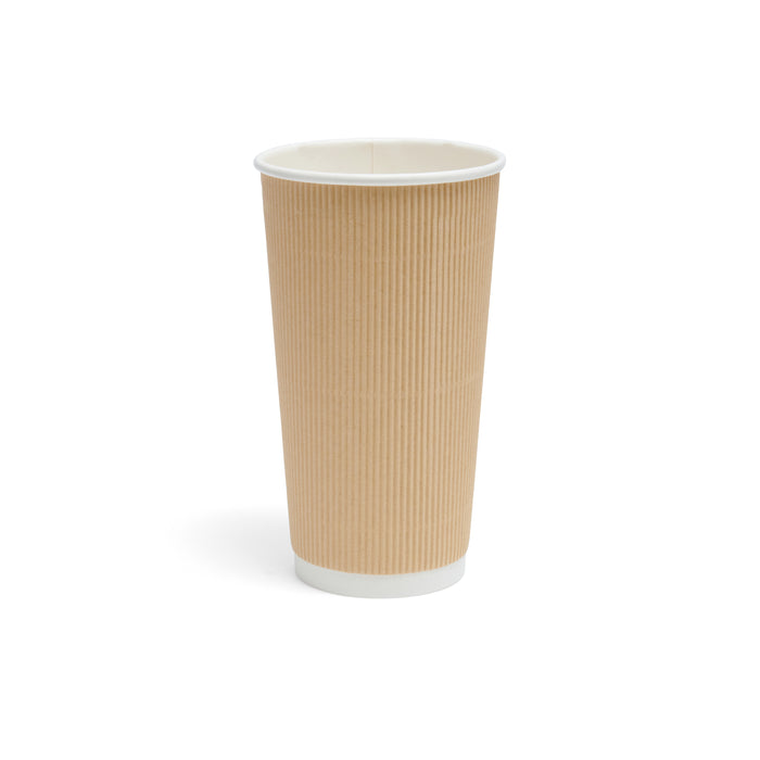 20oz Kraft Ripple Paper Cup - 500pk