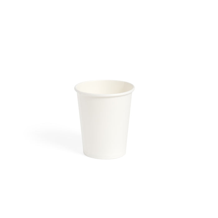 8oz Single Wall White Paper Cup - 1000pk