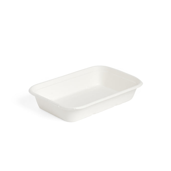 8.5 x 5" Deep Bagasse Tray - 500pk