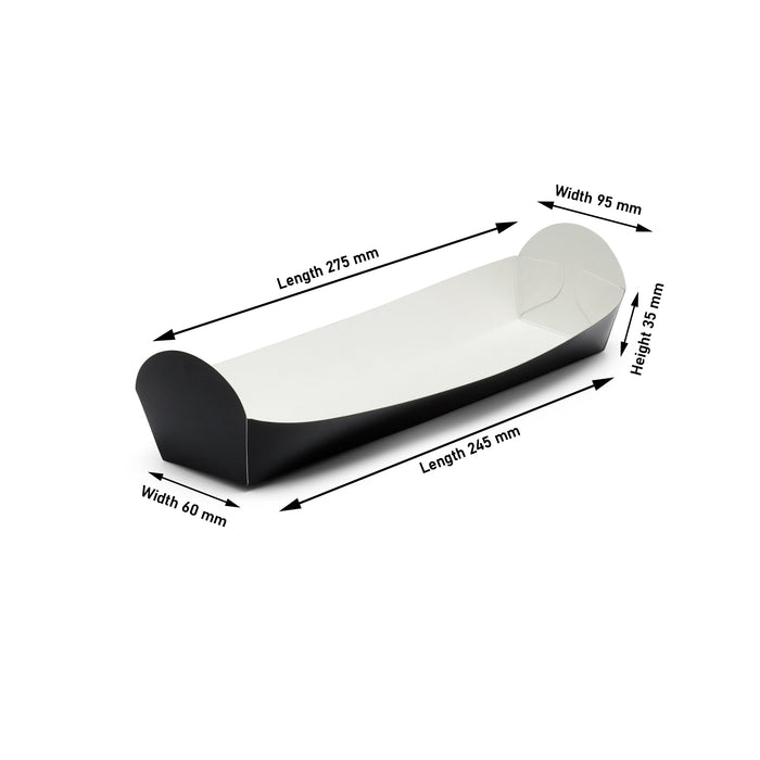 Black Baguette Tray - 500pk