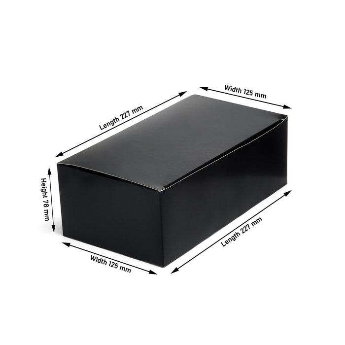 Large Black Food Box - 250pk