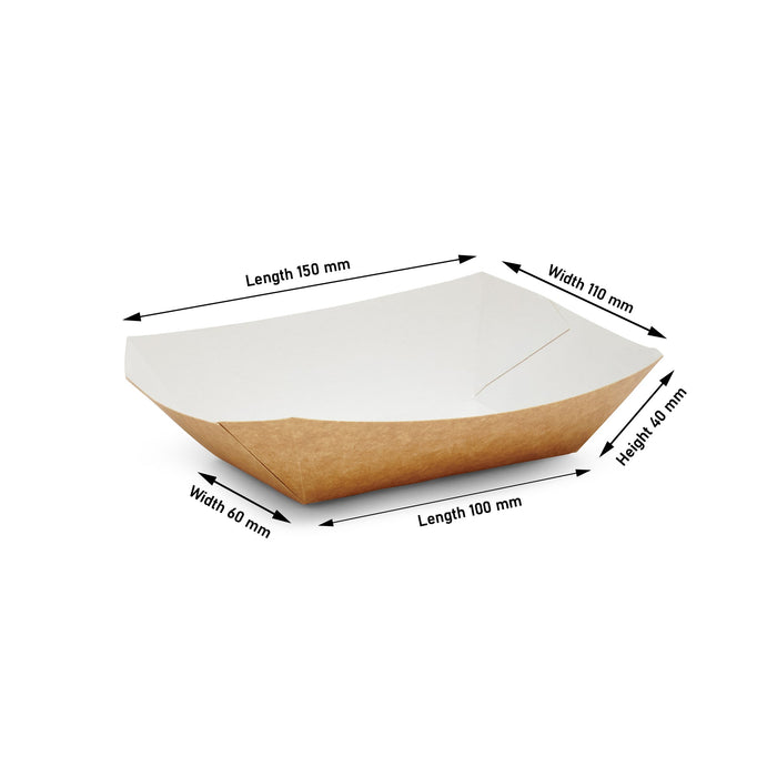 Kraft Chip Tray - 500pk