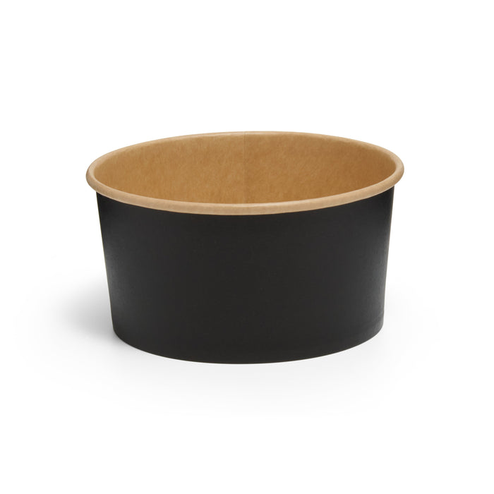 1000ml Tall Black Paper Bowl - 300pk