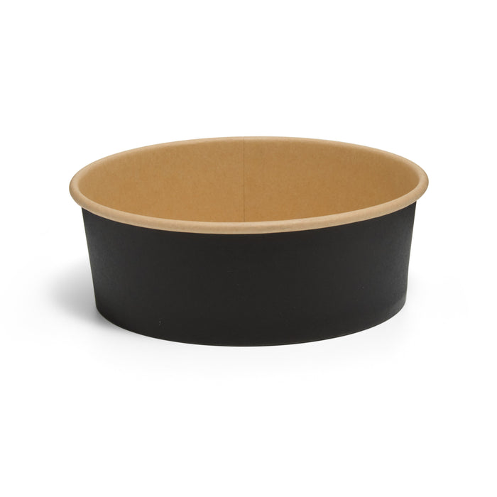1300ml Black Paper Bowl - 300pk
