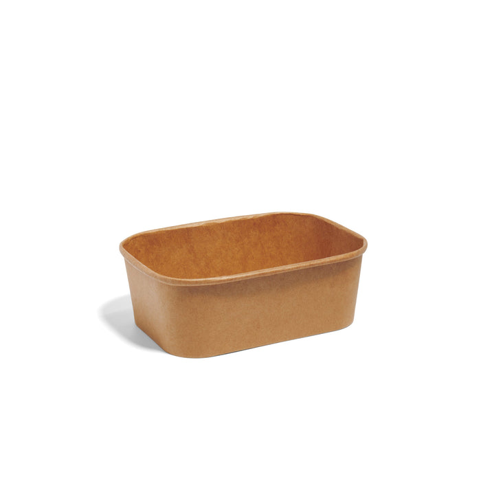 750ml Kraft Rectangular Paper Bowl - 300pk