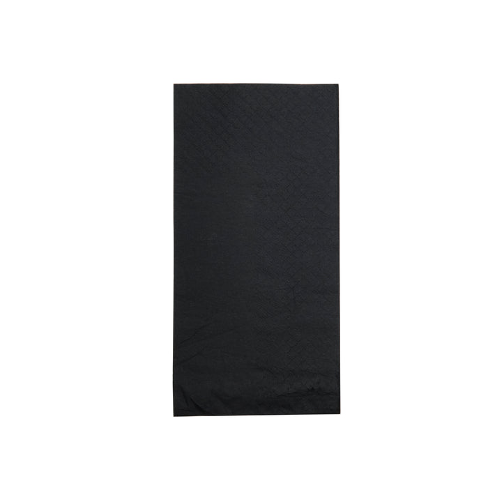 (8 Fold) 40cm 2 Ply Black Paper Dinner Napkin - 2000pk