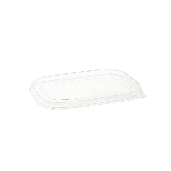 500/750/1000ml Clear Rectangular PET Lid - 300pk