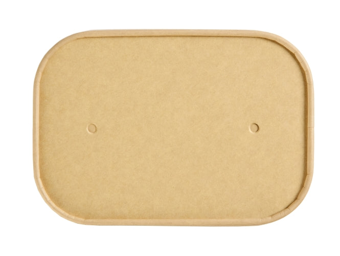 500/750/1000ml Rectangular Paper Lid - 300pk