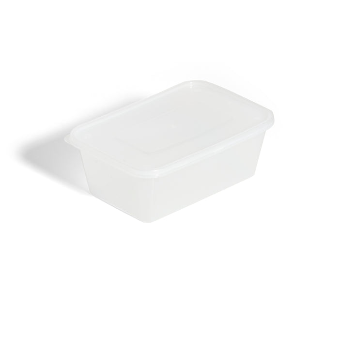 C650ml Heavy Duty Microwavable Container & Lid - 250pk