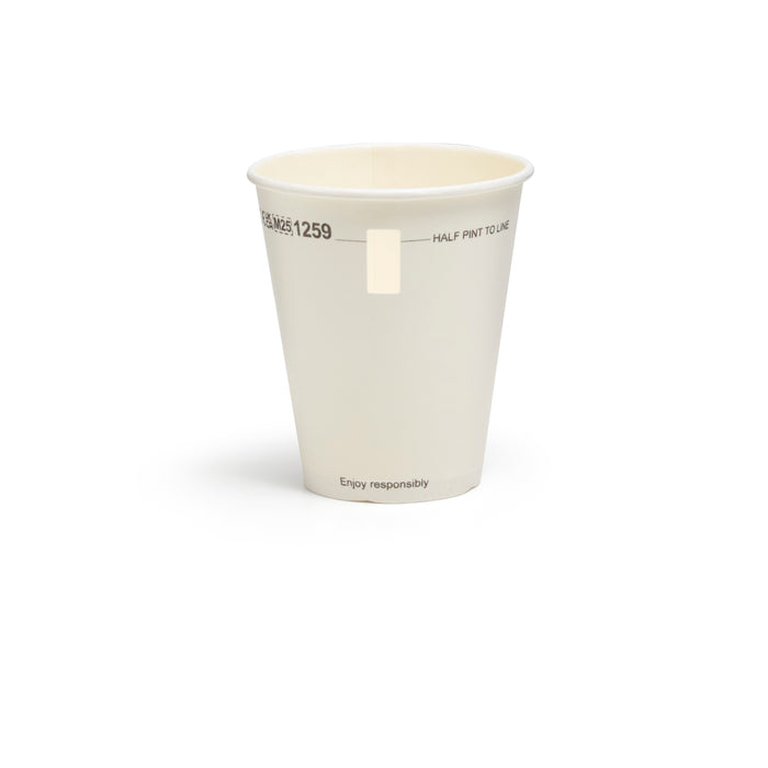 12oz Compostable Paper Half Pint to Line with Window - 500pk