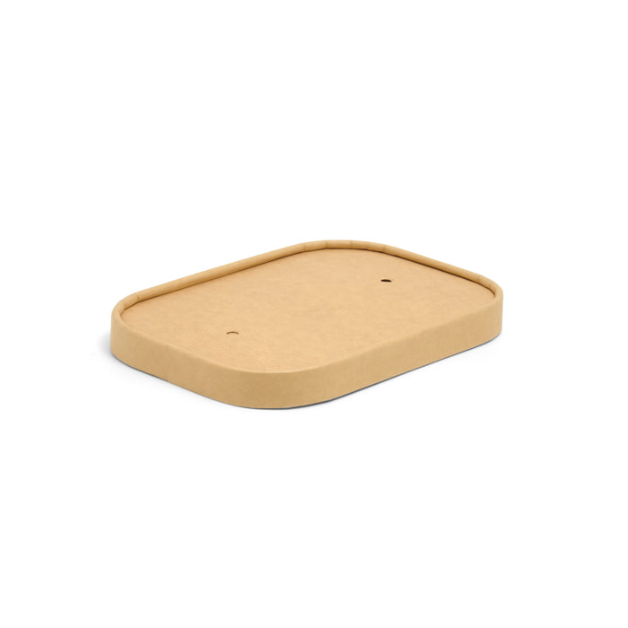 500/750/1000ml Rectangular Paper Lid - 300pk