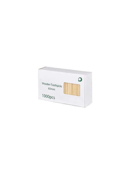 65mm Wooden Toothpicks - 1000pk