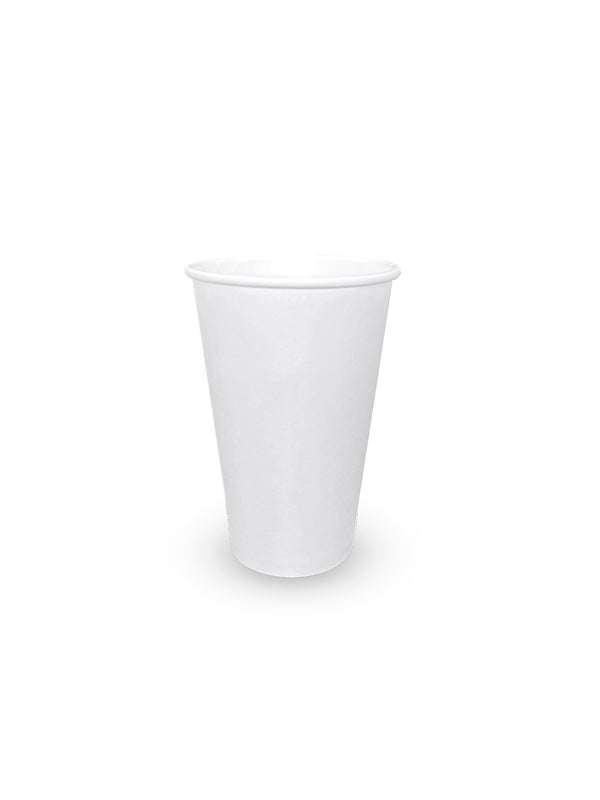16oz Single Wall White Paper Cup - 1000pk