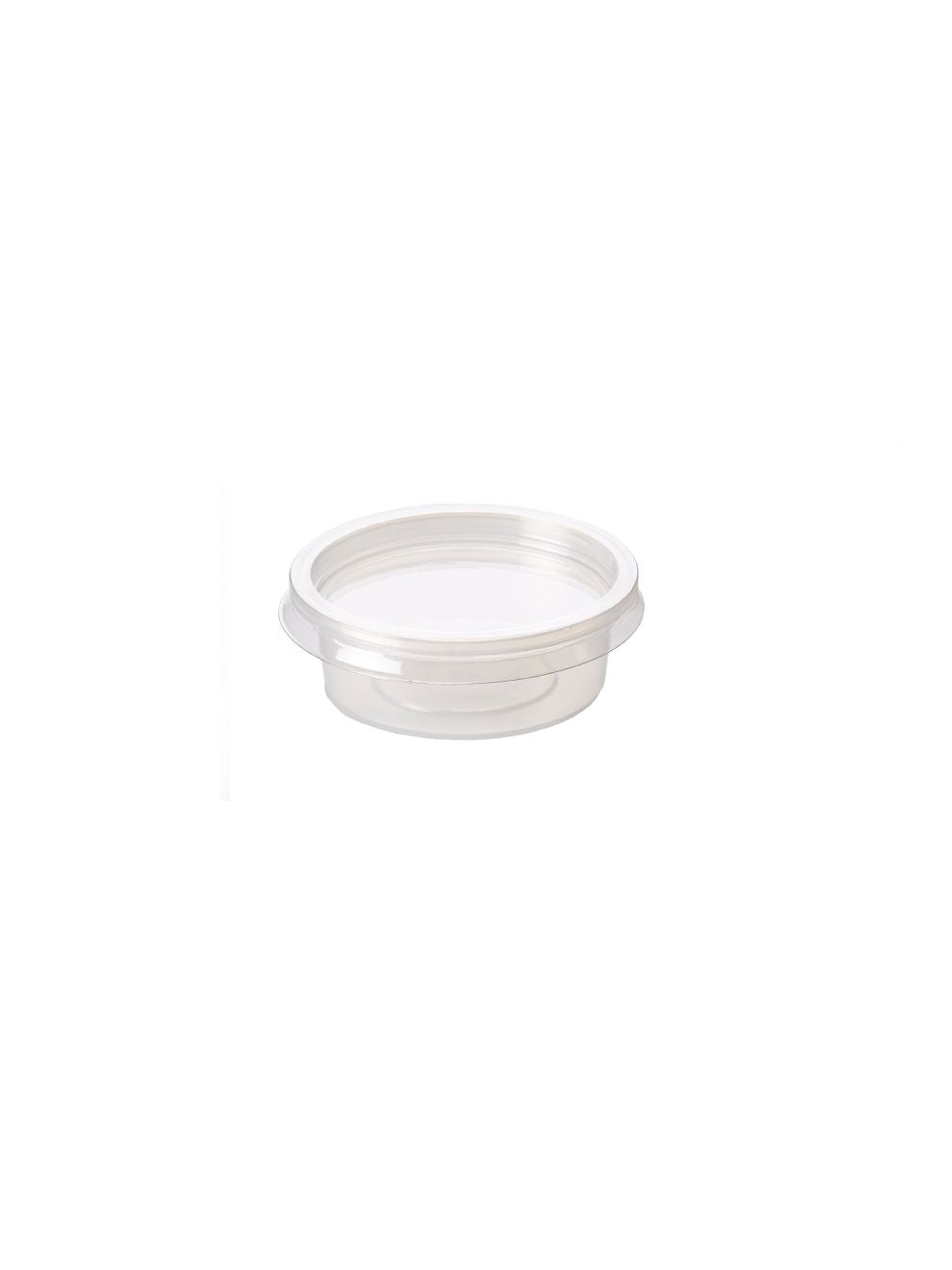 2oz 'Majestic' Clear Plastic Dip Pots with Lids