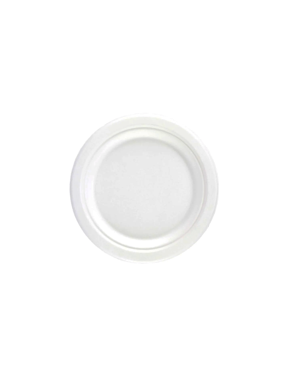 6" Bagasse Round Plate - 1000pk