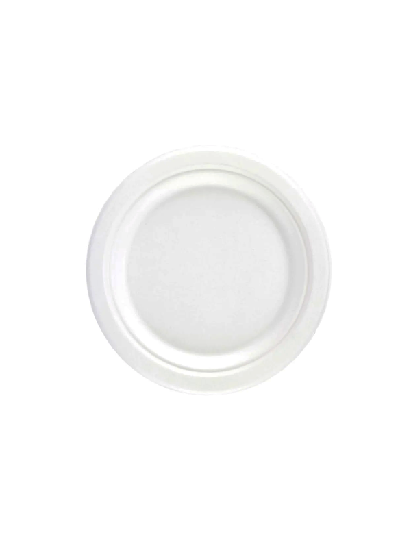 7" Bagasse Round Plate - 1000pk