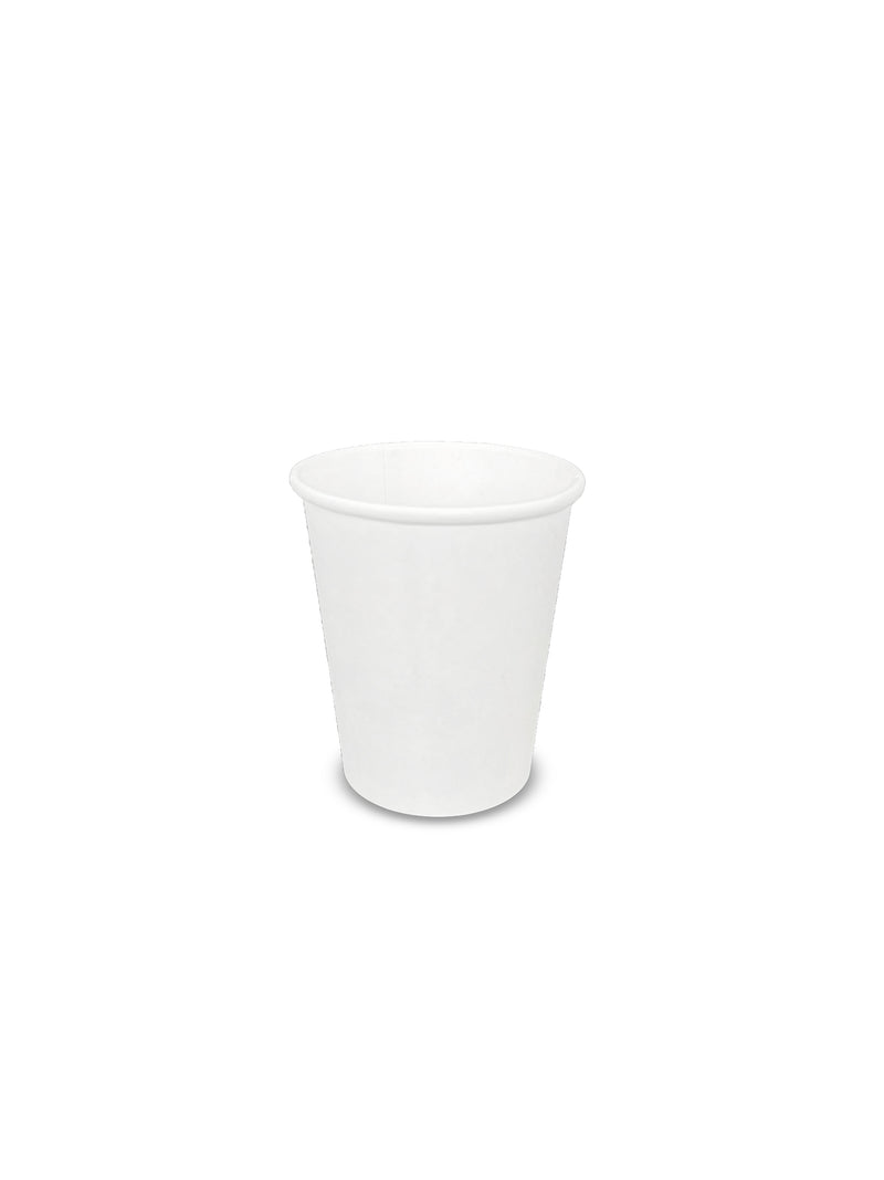 8oz Single Wall White Paper Cup - 1000pk