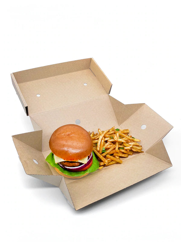 Premium Kraft Burger & Fries Box - 100pk